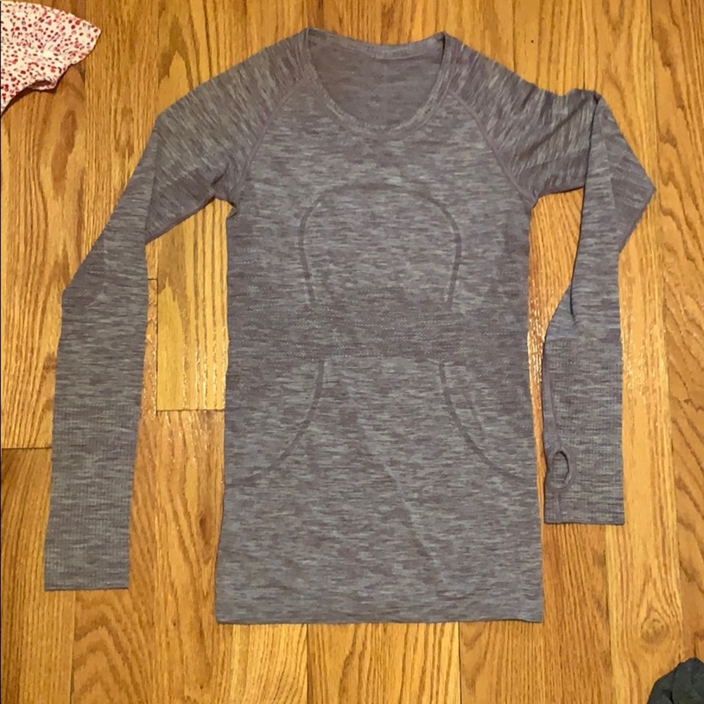 Purple lulu lemon scooba long sleeve